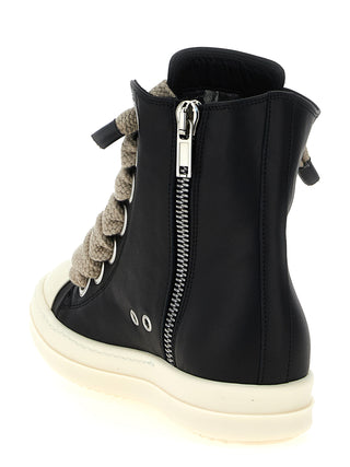 Bicolor Calfskin High Top Sneakers
