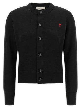 Black Wool Cardigan