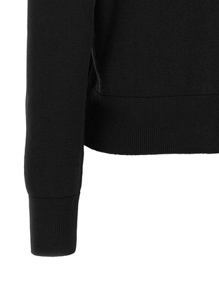 Black Wool Cardigan