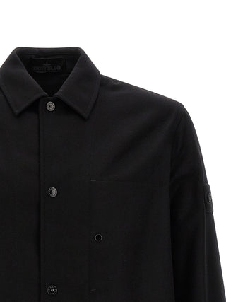 Black Virgin Wool Blouse