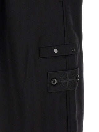 Black Virgin Wool Cargo Pants