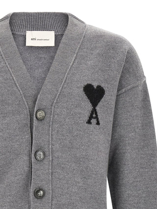 Gray Wool Cardigan