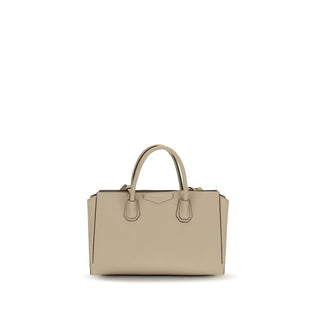Beige Calf Leather Bos Taurus Handbag