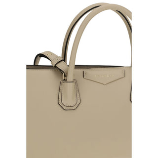 Beige Calf Leather Bos Taurus Handbag