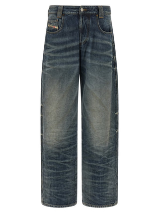 Blue Cotton Relaxed Fit Jeans
