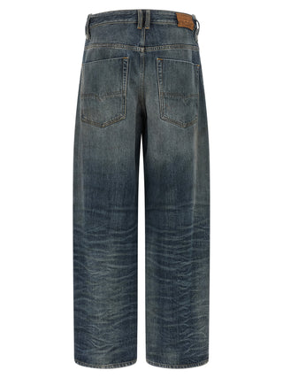 Blue Cotton Relaxed Fit Jeans