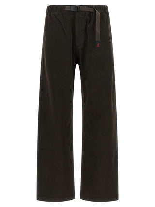 Brown Cotton Casual Pants