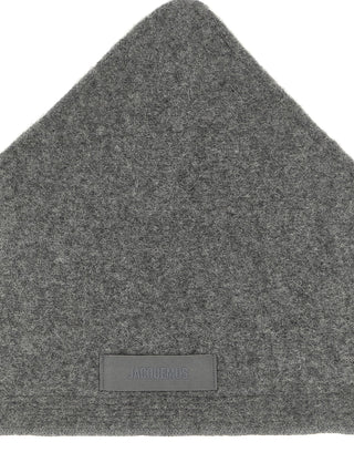 Gray Wool Scarf