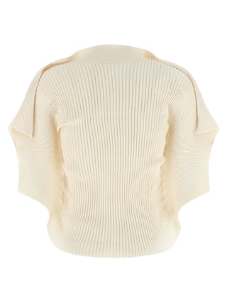 White Polyester Shortsleeve Shirt
