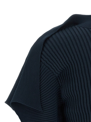 Blue Polyester Pattern Shirt