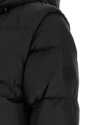 Black Polyamide Sleeveless Jacket