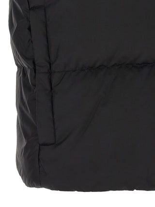 Black Polyamide Sleeveless Jacket
