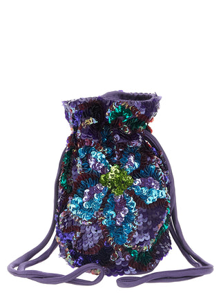 Purple Polyamide Shoulder Bag