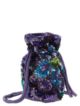 Purple Polyamide Shoulder Bag