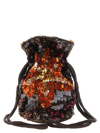 Brown Polyamide Shoulder Bag