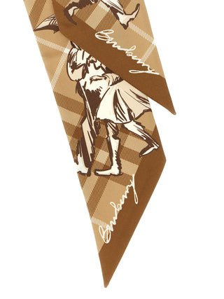 Beige Satin Foulard