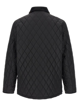 Black Polyamide Full-Length Jacket