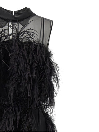 Black Silk Long Dress