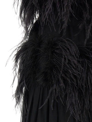 Black Silk Long Dress