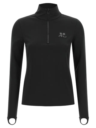 Black Polyamide Cardigan