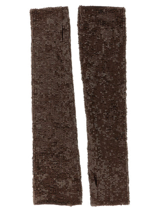 Brown Polyamide Gloves
