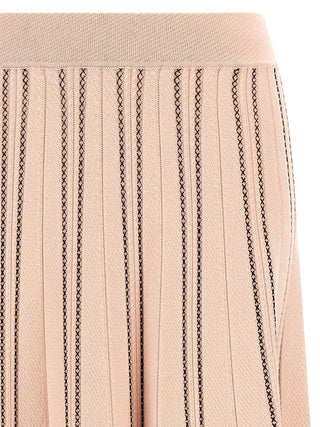 Multicolor Viscose Midi Skirt