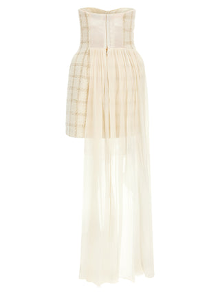 White Virgin Wool Short Dress