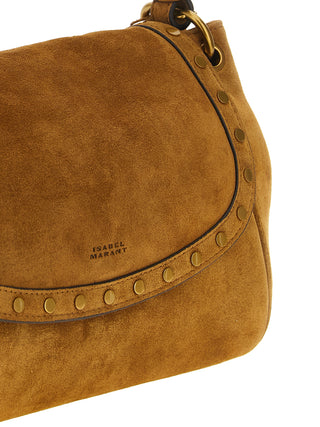 Beige Calfskin Shoulder Bag