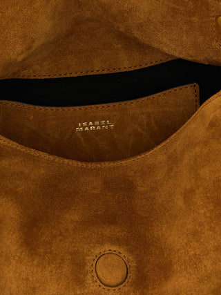 Beige Calfskin Shoulder Bag