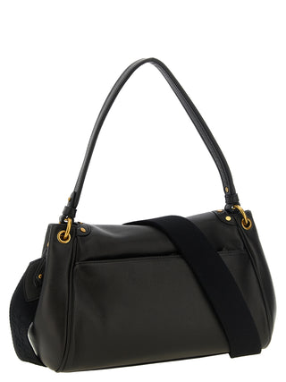Black Lamb Leather Shoulder Bag