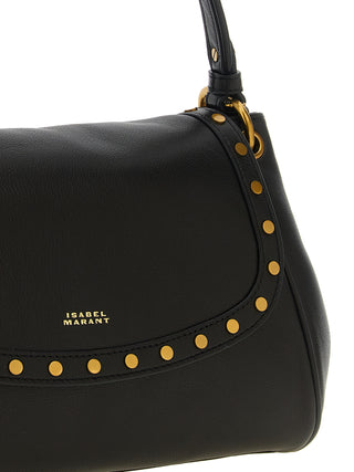 Black Lamb Leather Shoulder Bag