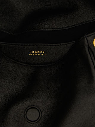 Black Lamb Leather Shoulder Bag