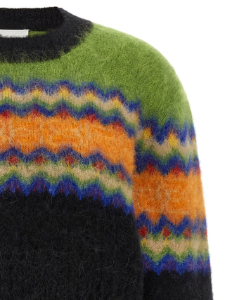 Multicolor Marabou Cardigan