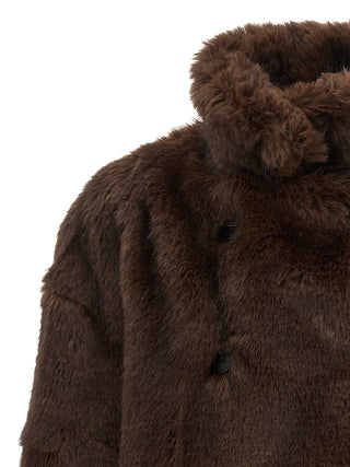 Brown Polyester Coat