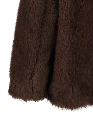 Brown Polyester Coat
