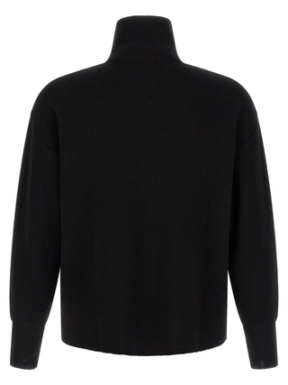 Black Virgin Wool Cardigan