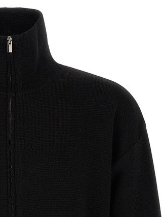 Black Virgin Wool Cardigan