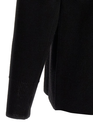 Black Virgin Wool Cardigan
