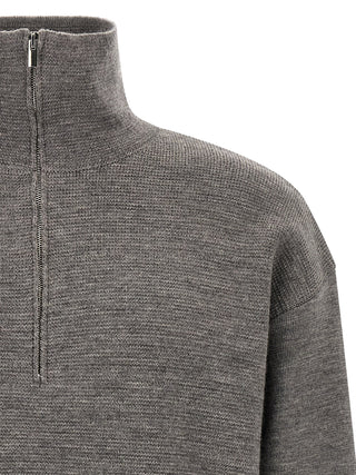 Gray Virgin Wool Cardigan