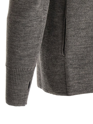 Gray Virgin Wool Cardigan