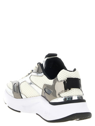 Multicolor Polyester Athletic Sneakers