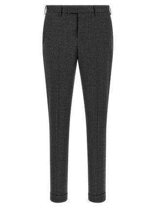 Gray Virgin Wool Dress Pants