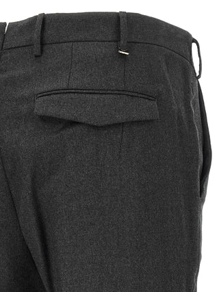 Gray Virgin Wool Dress Pants