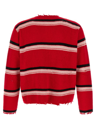 Red Wool Cardigan