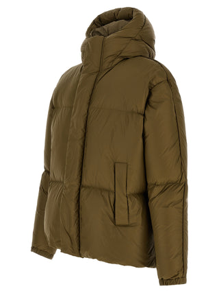 Bicolor Polyamide Full-Length Jacket