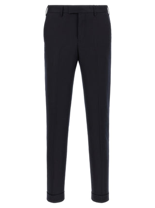 Blue Virgin Wool Dress Pants