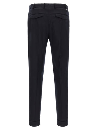 Blue Virgin Wool Dress Pants