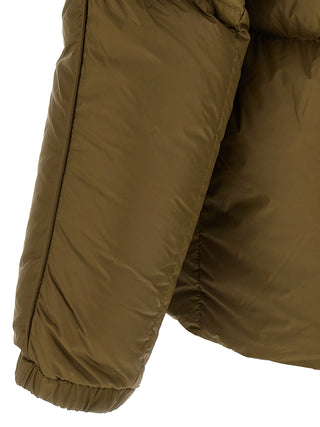 Bicolor Polyamide Full-Length Jacket