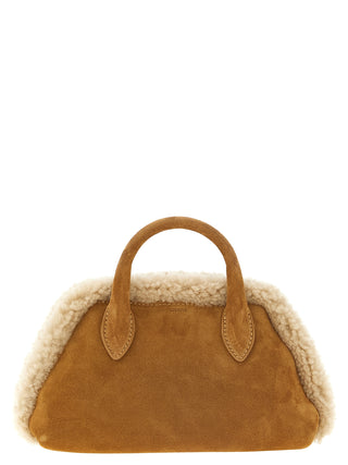 Beige Cowhide Crossbody Bag