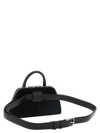 Black Cowhide Crossbody Bag